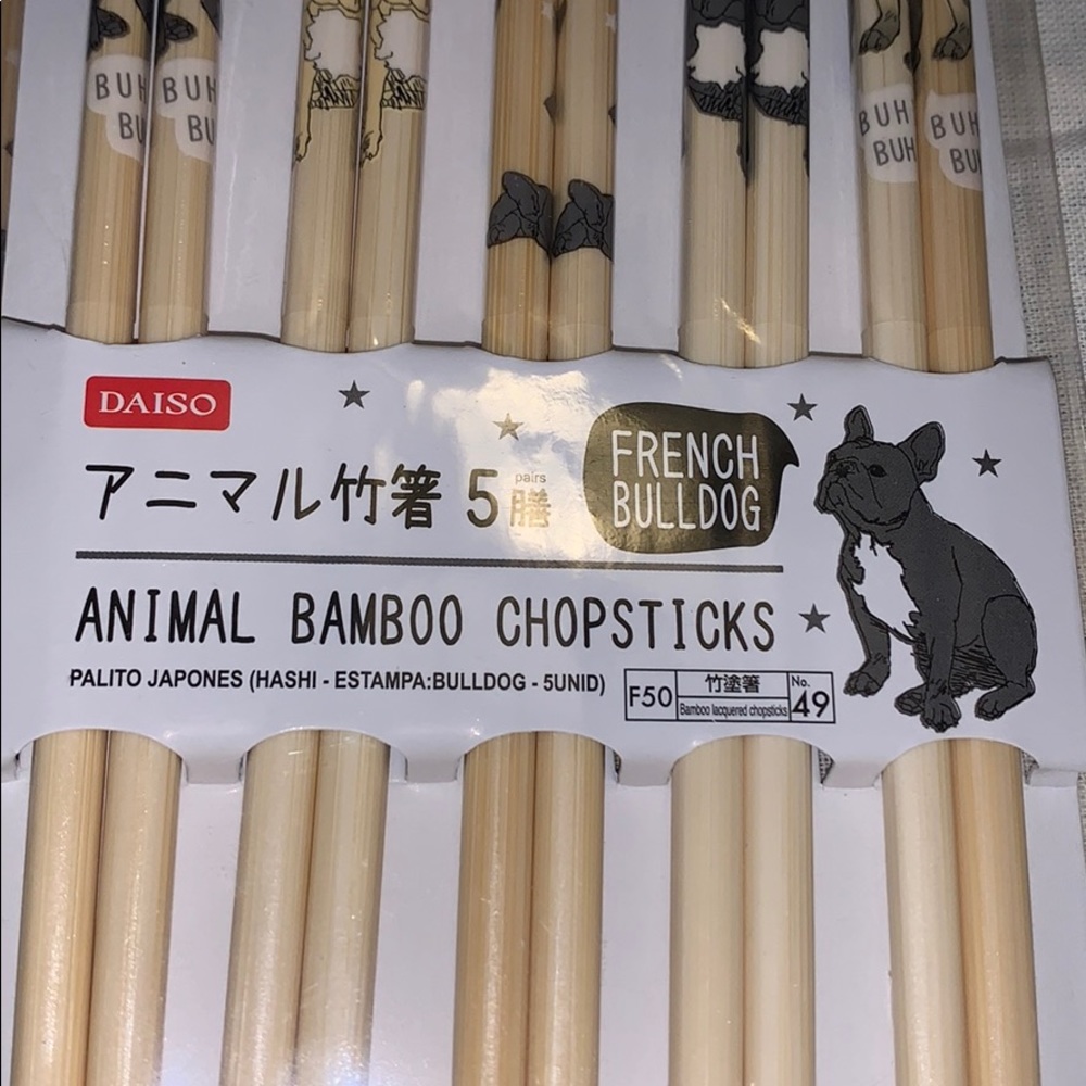🎀 5x$25 🎀10 French Bulldog Chopsticks!! 5 Pairs! - Picture 5 of 8